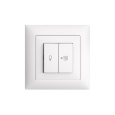 Feller EDIZIOdue UP-Schalter für Lampe und Ventilator