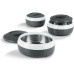 GOURMETmaxx Thermo-Schüssel Set 3 Tlg. Grau/Weiss