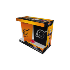 AbyStyle Naruto Shippuden – Pack XXL glass + Pin + Notebook «Konoha»