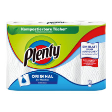 Plenty Haushaltspapier Original 4 Rollen à 45 Blatt Plenty Haushaltspapier Original 4 Rollen à 45 Blatt