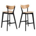 AC Design Barhocker Roxby, 2 Stück, 45 x 105 cm, Braun