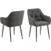 AC Design Stuhl Brooke Monza1, 2 Stück, Anthrazit