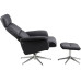 AC Design Sessel Alura Polyurethan (PU)/Stahl, Dunkelgrau
