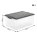Rotho Aufbewahrungsbox COMPACT, Grau, 3 tlg. Rotho Aufbewahrungsbox COMPACT, Grau, 3 tlg.