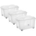 Rotho Aufbewahrungsbox Roller4 EASY Transparent, 3 tlg.