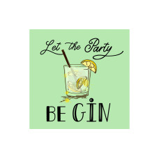 Paper + Design Papierservietten Party Gin 33 cm x 33 cm, 20 Stück Paper + Design Papierservietten Party Gin 33 cm x 33 cm, 20 Stück