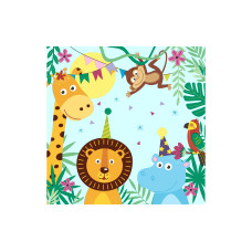Paper + Design Papierservietten Party Animals 33 cm x 33 cm, 20 Stück Paper + Design Papierservietten Party Animals 33 cm x 33 cm, 20 Stück