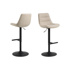 AC Design Barhocker Adisa 2 Stück, 47 x 95 cm, Beige