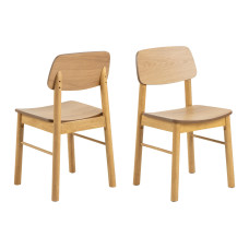 AC Design Stuhl Barlow, 2 Stück Hellbraun