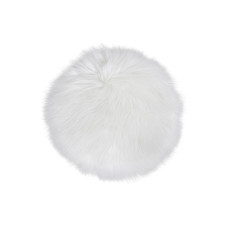 House Nordic Pelzimitat 35 x 35 cm, Ivory