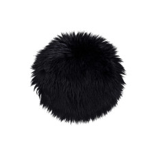 House Nordic Pelzimitat 35 x 35 cm, Schwarz