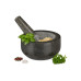 relaxdays Mörser mit Stössel 16 cm, Granit relaxdays Mörser mit Stössel 16 cm, Granit