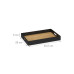 relaxdays Serviertablett Schwarz relaxdays Serviertablett Schwarz