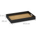 relaxdays Serviertablett Schwarz relaxdays Serviertablett Schwarz