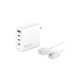 4smarts Ladegerät GaN Flex Pro 100W 3 USB-C+1 USB-A Travel Edition