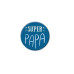 Cart Haftmagnet Super Papa 1 Stück, Blau/Weiss