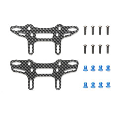 Tamiya XM-01 Carbon Damper Stays (Front & Rear)