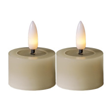 Star Trading LED Teelichter Set 2 Pack Flow 5 cm – Beige Star Trading LED Teelichter Set 2 Pack Flow 5 cm – Beige