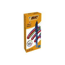 BIC 4 Colours Kugelschreiber Smooth Box, 12 Stk, 1.0 mm, Blau