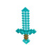 Disguise Minecraft Plastic Replica Diamond Sword Blau