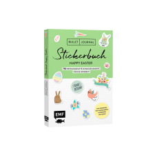 EMF Ostersticker Happy Easter 1 Stück, Mehrfarbig