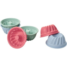 Lurch Backformen-Set Flexi Gugelhupf 6 Stück, Mehrfarbig