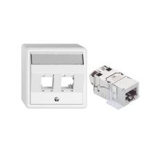 Feller EDIZIOliv AP-Netzwerkdose 2 x RJ45 Feller EDIZIOliv AP-Netzwerkdose 2 x RJ45