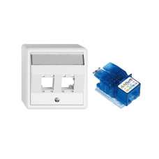 Feller EDIZIOliv AP-Netzwerkdose 2 x RJ45 Feller EDIZIOliv AP-Netzwerkdose 2 x RJ45
