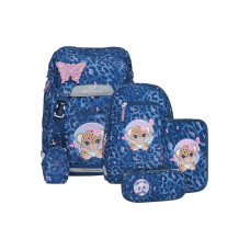 Beckmann Schulrucksack-Set Classic Cheeta, 6-teilig