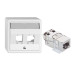 Feller EDIZIOliv AP-Netzwerkdose 2 x RJ45 Feller EDIZIOliv AP-Netzwerkdose 2 x RJ45