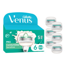 Gillette Venus Rasierklingen Pro ComfortGlide Sensitive 6 Stück