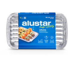 Alustar Grillschale 38 x 24 x 4 cm 10 Stück