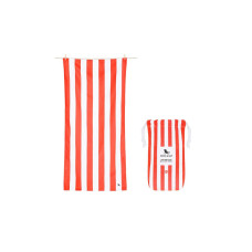 Dock & Bay Strandtuch Cabana 200 cm x 90 cm, Rot, Weiss