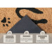 Hanse Home Fussmatte Cat Paws 45 cm x 75 cm, Braun/Schwarz