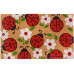 Hanse Home Fussmatte Marienkäfer 45 cm x 75 cm, Braun/Rot