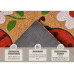Hanse Home Fussmatte Marienkäfer 45 cm x 75 cm, Braun/Rot