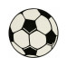 Hanse Home Spielteppich Football 150 cm, Schwarz/Weiss