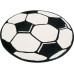 Hanse Home Spielteppich Football 150 cm, Schwarz/Weiss