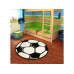 Hanse Home Spielteppich Football 150 cm, Schwarz/Weiss