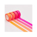 Rico Design Washi Tape 4 Stück, Neonorange/Neonpink/Neonrot, 10 m