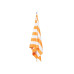 Dock & Bay Strandtuch Cabana 160 cm x 90 cm, Orange, Weiss