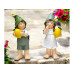 Dameco Dekofigur Kinder mit Zitrone 2er Set Dameco Dekofigur Kinder mit Zitrone 2er Set