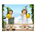Dameco Dekofigur Kinder mit Zitrone 2er Set Dameco Dekofigur Kinder mit Zitrone 2er Set