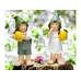Dameco Dekofigur Kinder mit Zitrone 2er Set Dameco Dekofigur Kinder mit Zitrone 2er Set
