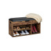 relaxdays Schuhregal mit Sitzfläche 80 x 46 cm, Braun relaxdays Schuhregal mit Sitzfläche 80 x 46 cm, Braun
