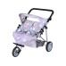 Knorrtoys Zwillingspuppenwagen Star Grey Pink