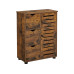 VASAGLE Schrank mit Schubladen 60 x 80 cm, Braun VASAGLE Schrank mit Schubladen 60 x 80 cm, Braun