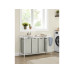 VASAGLE Wäschekorb mit Ablage 140 l, Crème