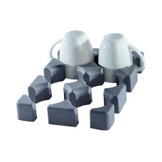 purvario Glas-/Tassen- und Flaschenhalter niedrig 6-teilig