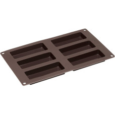 Lurch Backform Flexi für 6 Müsliriegel, Braun